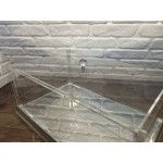 Gümüş düz Pleksi Sandık